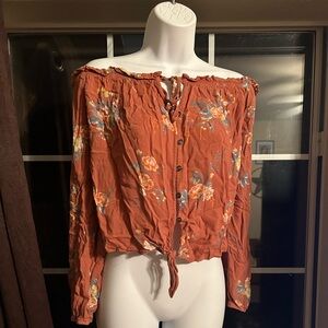 Off the shoulder shirt